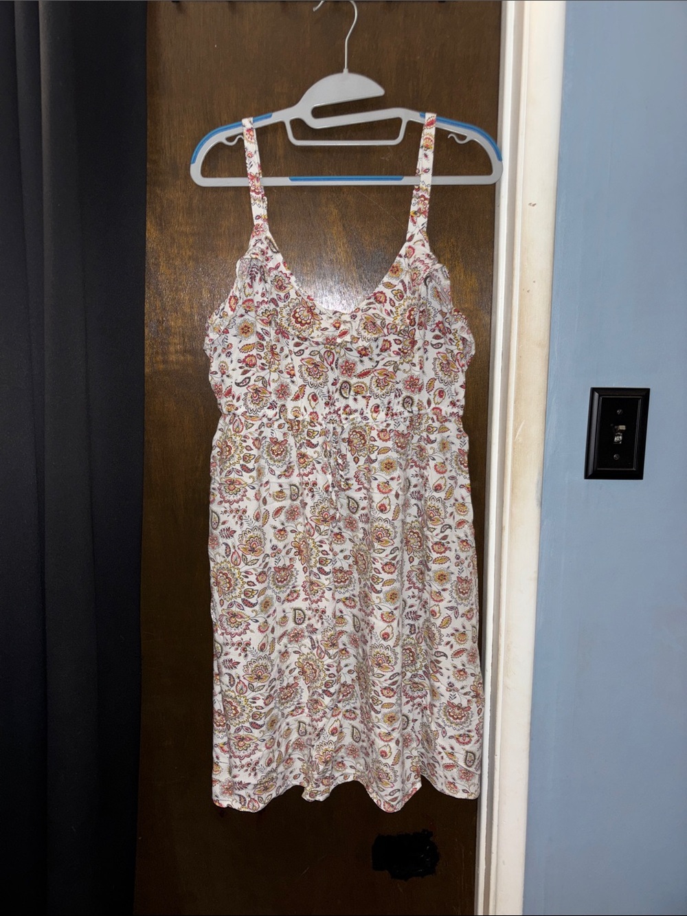 torrid Cream Paisley Print Sleeveless Mini Dress